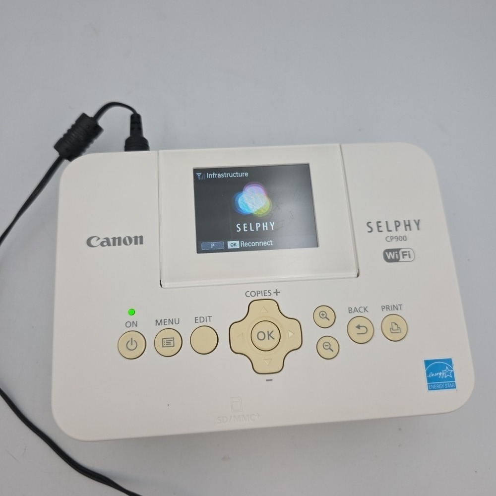 Canon SELPHY CP900 Digital Photo Dye Sublimation Printer With Power Cord